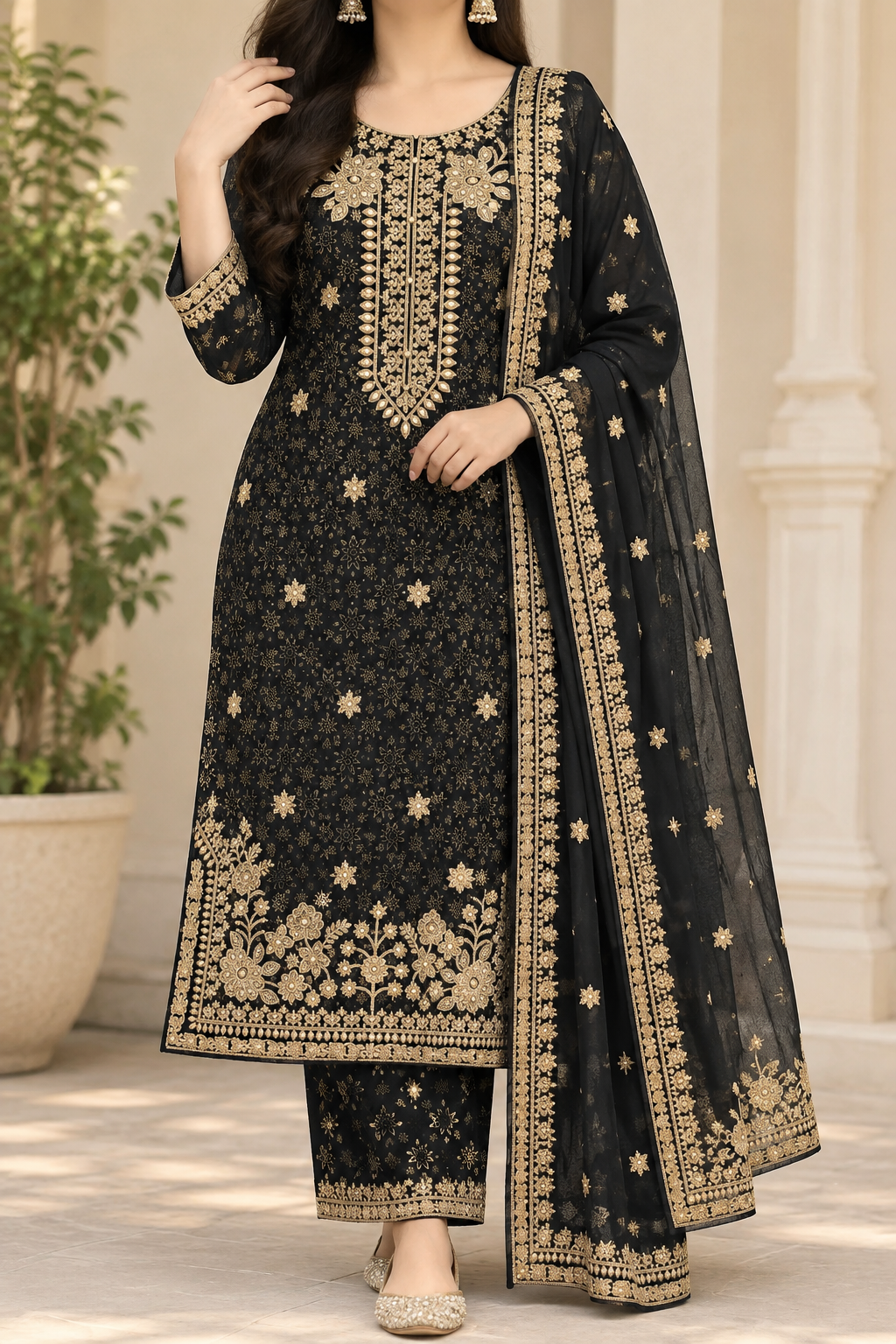 HIGH QUALITY ORGANZA SUIT