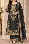 HIGH QUALITY EMBROIDED ORGANZA SUIT